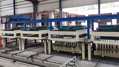 瑪納蒸壓陶粒墻板生產線專業生產蒸壓陶粒混凝土內墻板，產能高效益好